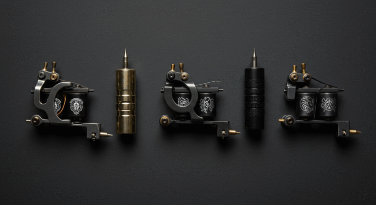 Comparativo com as cinco melhores máquinas de tatuagem pen do mercado em 2025, alinhadas lado a lado.