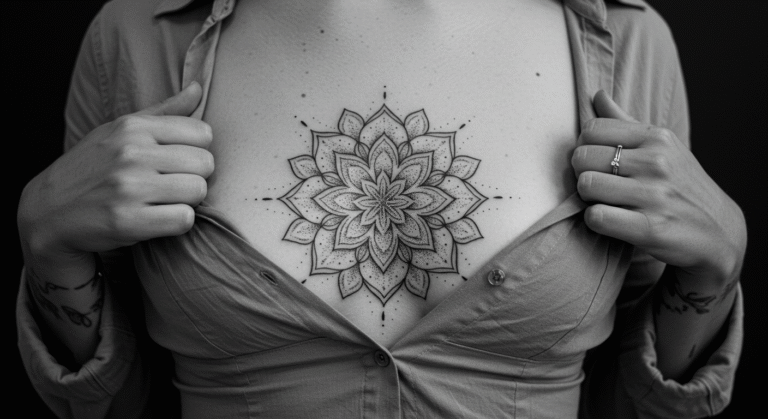 A tatuagem ornamental/mandala, que é a mais icônica para a região.